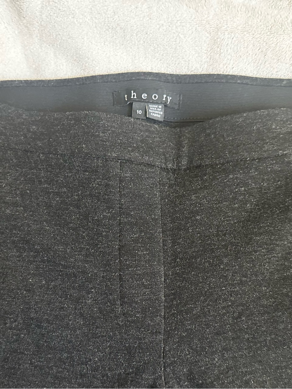 Theory Dark Heather Gray Ponte Pants
